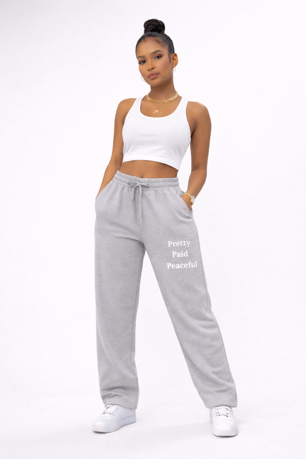 Women's 2-Piece Lounge Set | 'Pretty, Paid, Peaceful'