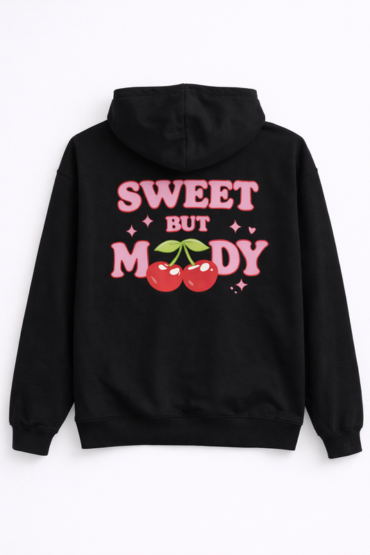 Sweet but Moody Hoodie | Black